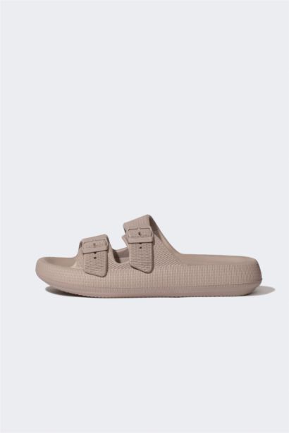 Man High Sole Double Banded Eva Slippers