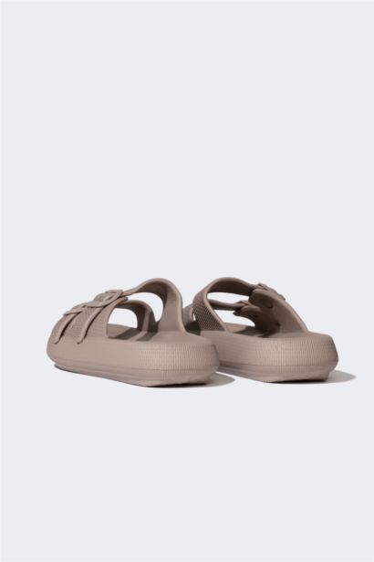 Man High Sole Double Banded Eva Slippers