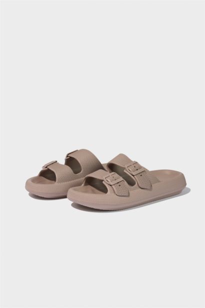 Man High Sole Double Banded Eva Slippers