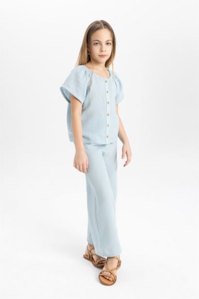 Girl Blouse and Trousers 2 Piece Set
