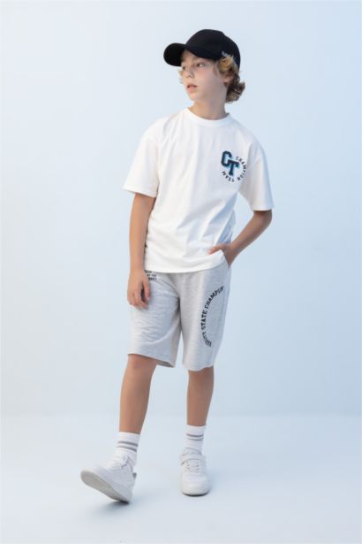 Boy Oversize Printed Shorts