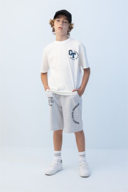 Boy Oversize Printed Shorts