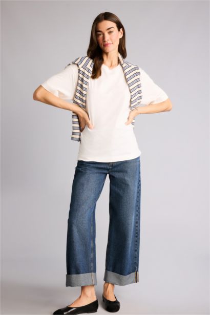 Crew Neck Basic Oversize T-Shirt