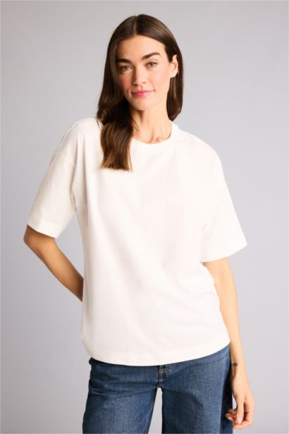 Crew Neck Basic Oversize T-Shirt