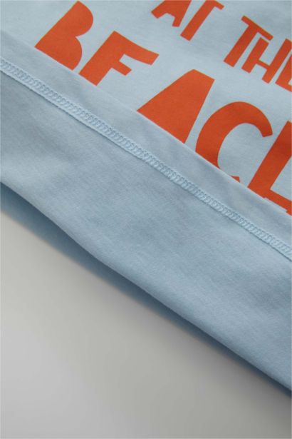 Baby Boy Crew Neck Printed Sleeveless T-Shirt