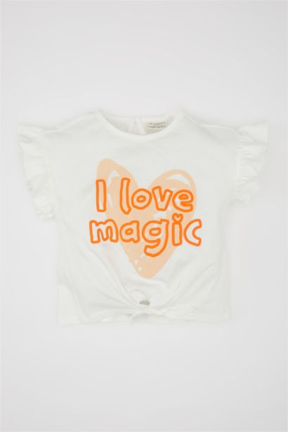 Baby Girl Printed Short Sleeve T-Shirt