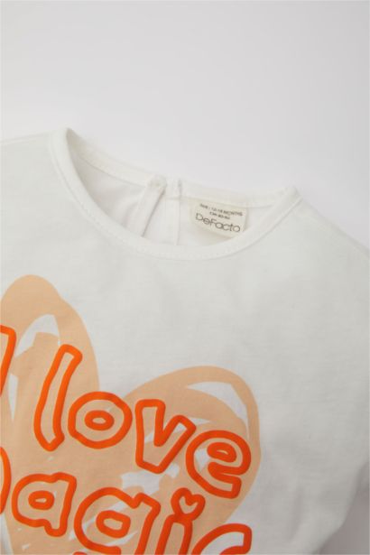 Baby Girl Printed Short Sleeve T-Shirt