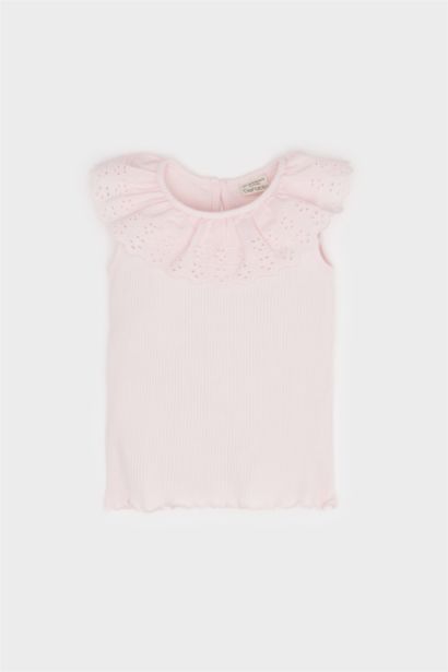 بلوزة بناتي قصة عادية بياخة دانتيل