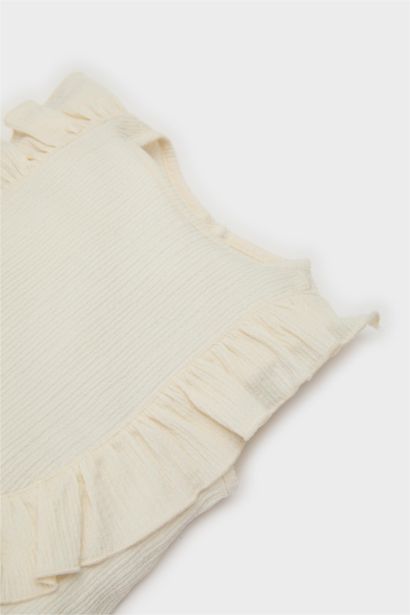 Ensemble de haut sans manches et pantalon large pour bébé fille