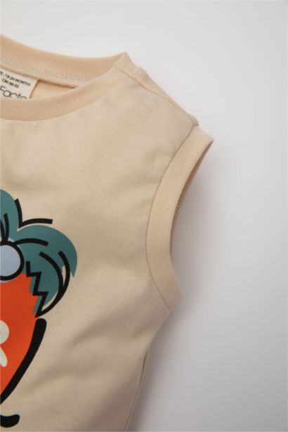 Ensemble de Débardeur imprimé de Palmiers et Short pour Bébé Garçon