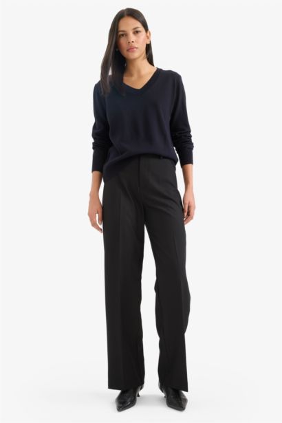 Relax Fit V Yaka Triko Kazak