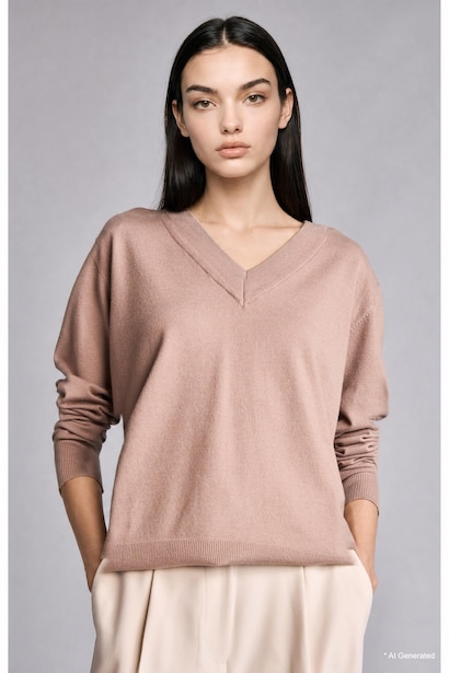 Ultra Yumuşak Relaxed Fit Kazak