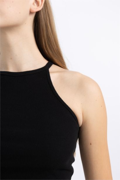 Fitted Ribbed Camisole Crop Top