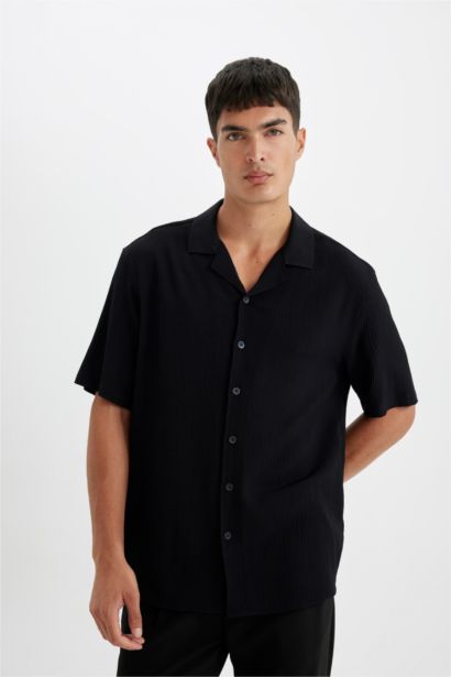 Chemise à manches courtes et col Polo avec Coupe décontractée