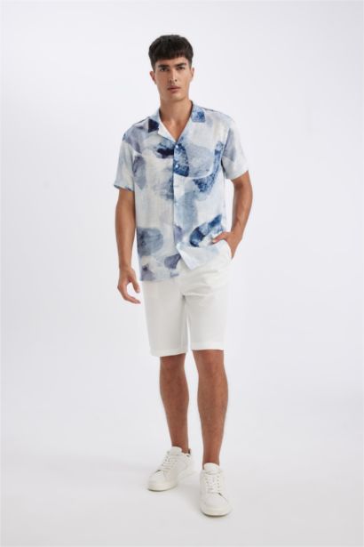 Modern Fit Yazlık Polo Yaka Kısa Kollu Gömlek