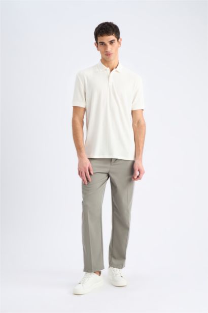 Regular Fit Short Sleeve Knitted Polo Shirt