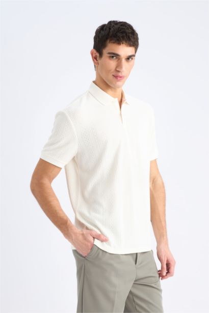 Regular Fit Short Sleeve Knitted Polo Shirt