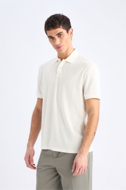 Regular Fit Short Sleeve Knitted Polo Shirt