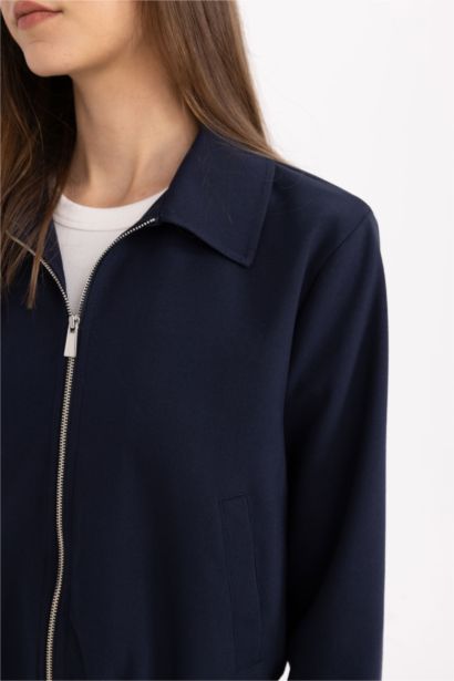 Relax Fit Polo Neck Jacket