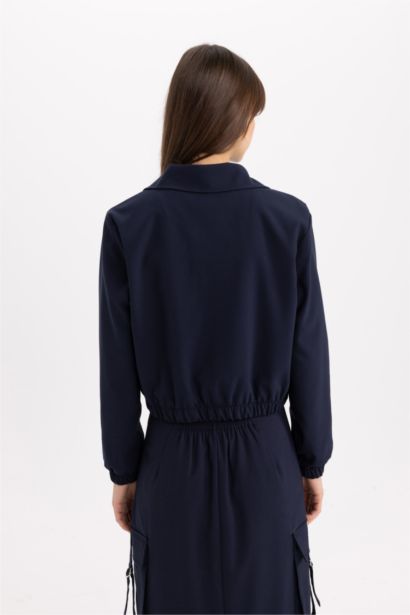 Relax Fit Polo Neck Jacket