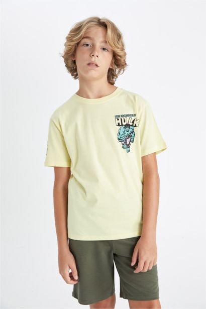 تيشيرت ولادي نص كم قصة عادية من مارفل