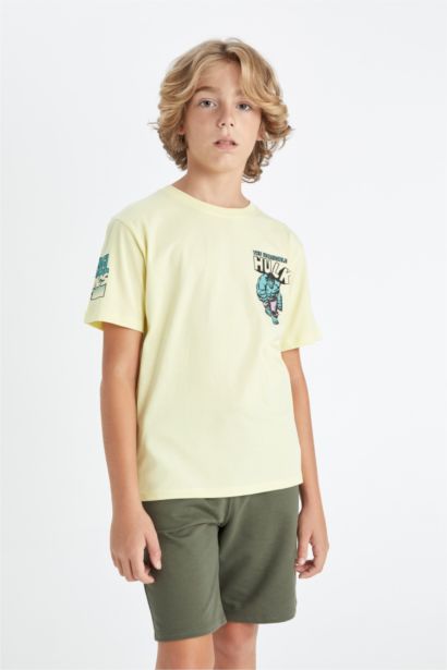 تيشيرت ولادي نص كم قصة عادية من مارفل