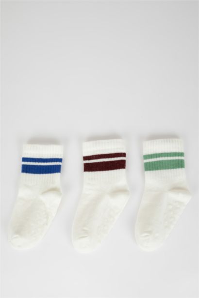 Lot de 3 paires de Chaussettes longues en coton pour bébé garçon