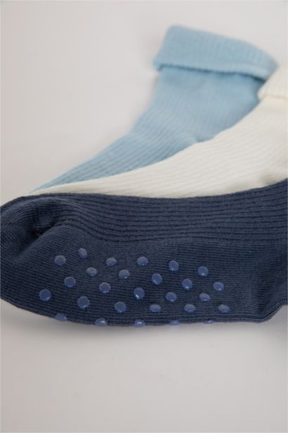 جوارب أولاد من قطن بدون خياطة - 3 قطع