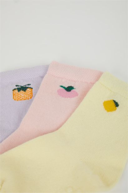 Baby Girl Seamless 3 Piece Cotton Long Socks