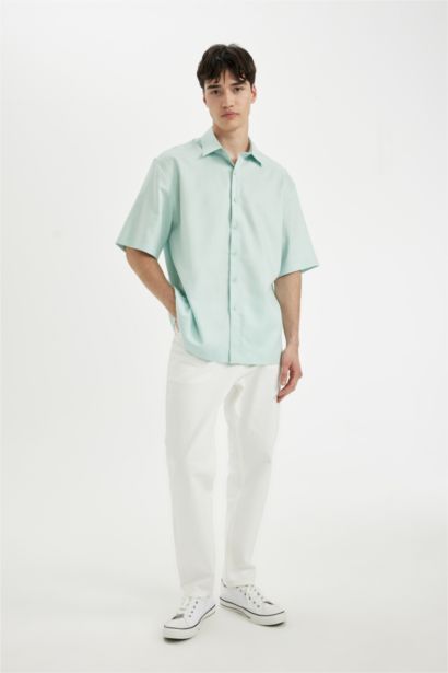 Relax Fit Tencel Short Sleeve Shirt
