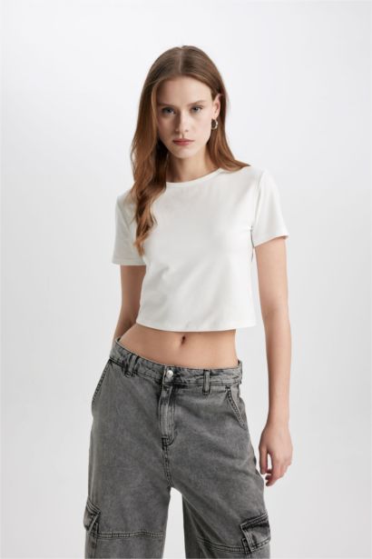 T-Shirt Coupe Slim Col Rond