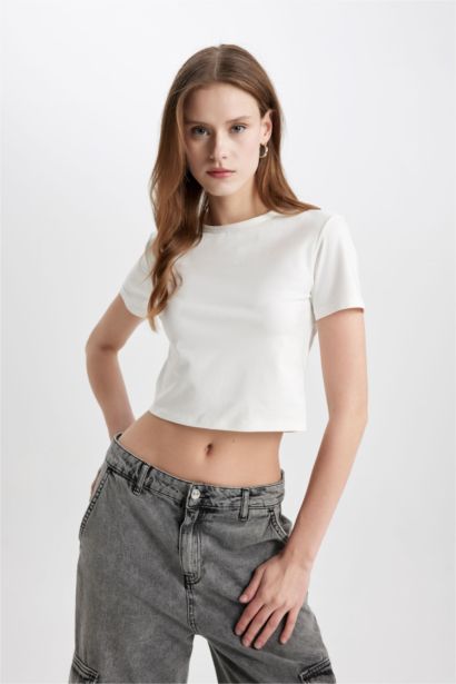 T-Shirt Coupe Slim Col Rond