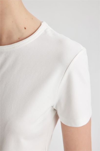 T-Shirt Coupe Slim Col Rond