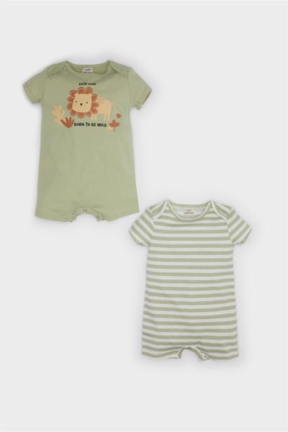 جمبسوت مخطط ممشط من قطعتين