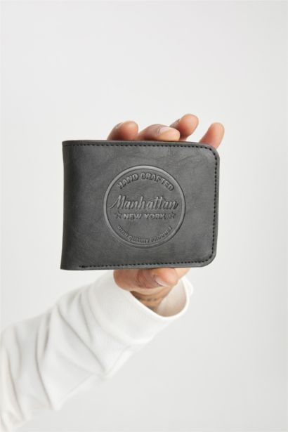 Man Faux Leather Wallets