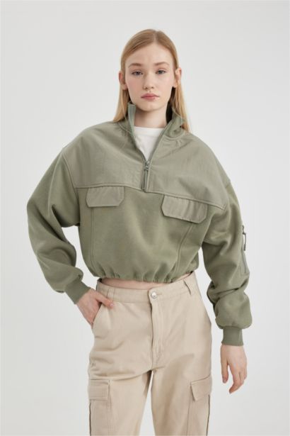 Loose Fit Thick Sweatshirt Fabric Sweatshirt