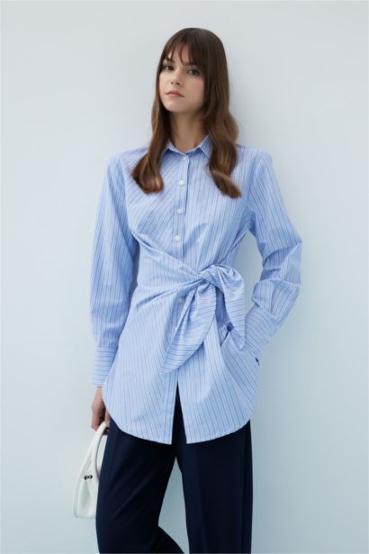 Poplin Uzun Kollu Tunik