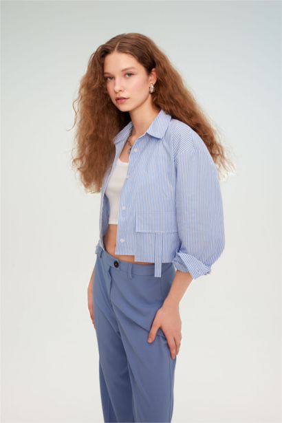 үлкен пішім Ұзын жеңді көйлек