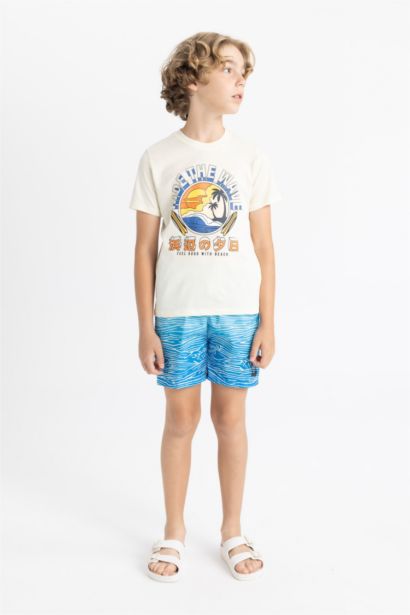 سيت ولادي شورت وتي شيرت - قطعتين