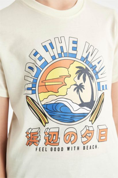 سيت ولادي شورت وتي شيرت - قطعتين