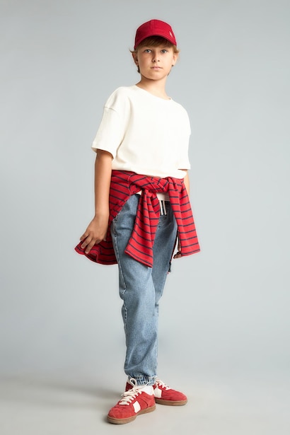 Boys Cargo Pocket Jogger Fit Jeans