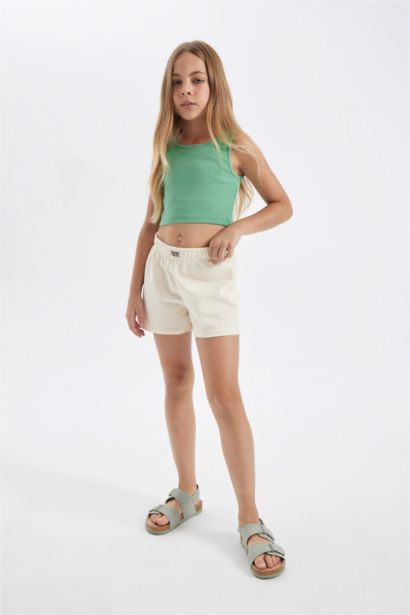 Short Tissu Sweat Fin