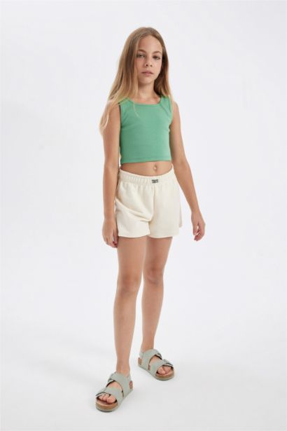Short Tissu Sweat Fin