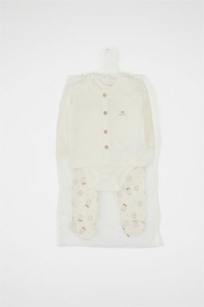 طقم بيبي اولادي حديثي الولادة قصة عادية - 3 قطع