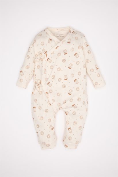 Baby Boy Newborn Patterned Jumpsuit
