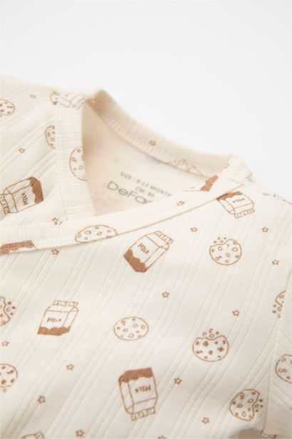 Baby Boy Newborn Patterned Jumpsuit