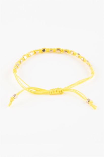 Woman Yellow String Gold Bracelet