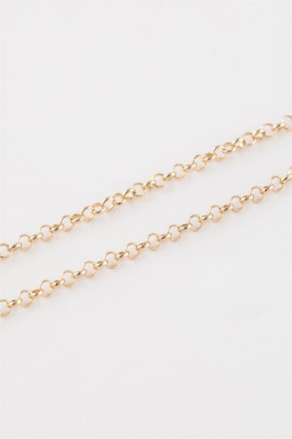 Woman Heart Detailed Gold Necklace