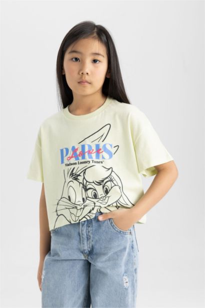 Girl Looney Tunes Crew Neck Short Sleeve T-Shirt