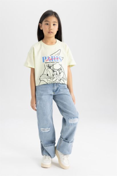 Girl Looney Tunes Crew Neck Short Sleeve T-Shirt